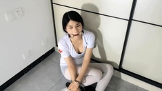 chinese girl with heavy cuffed