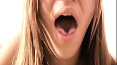 Dakoda shows off her mouth