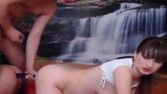 Romanca gravida se fute la webcam