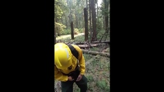 Wildfire Worker's Outdoor Masturbation Solo