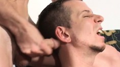 Marvelous dude gets ass fucked and face covered with tasty jizz