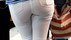 4 COLLEGE YOUNG GIRLS TIGHT ASSES IN JEANS HIDDEN CAM